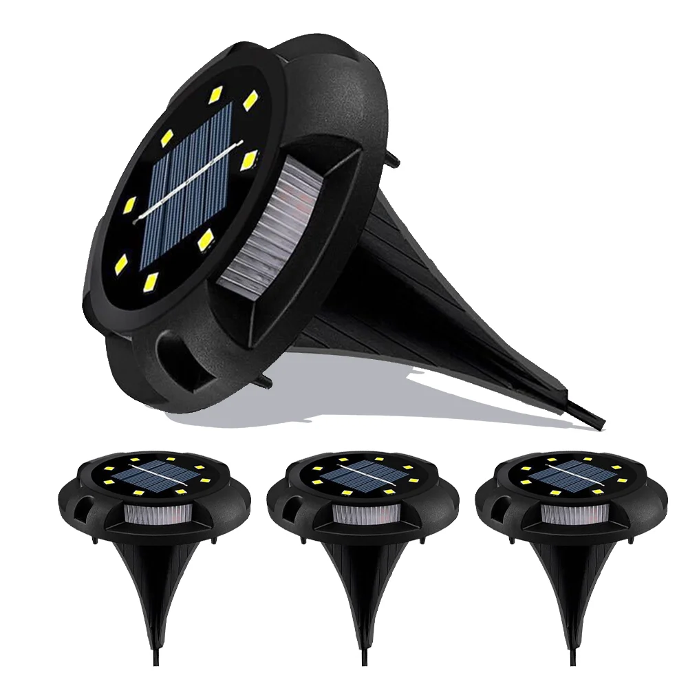 

Solar Led Lights Outdoor 12LED Solar Ground Lights Waterproof Light Underground Sensing Landscape Lights for Garden Lawn Pathway