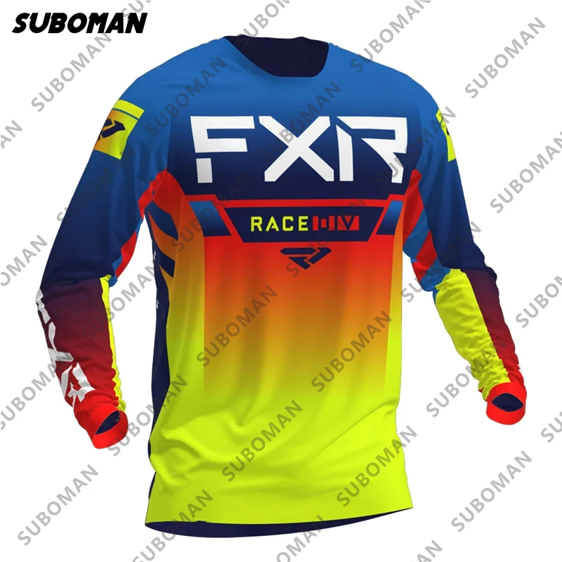 

2021 Летняя мужская быстросохнущая одежда PRO FXR для езды на мотоцикле, футболка для езды на горном велосипеде и мотокроссе с длинным рукавом, р...