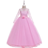new flower girl dresses sash ball gowns lace floor length flower girls princess elegant wedding pageant dresses