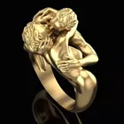 HUANZHI 2020 Новое Трендовое металлическое кольцо в стиле панк, ручная кость, лапа Адама ЕВА, кольцо для влюбленных для женщин и мужчин, вечерние ювелирные изделия