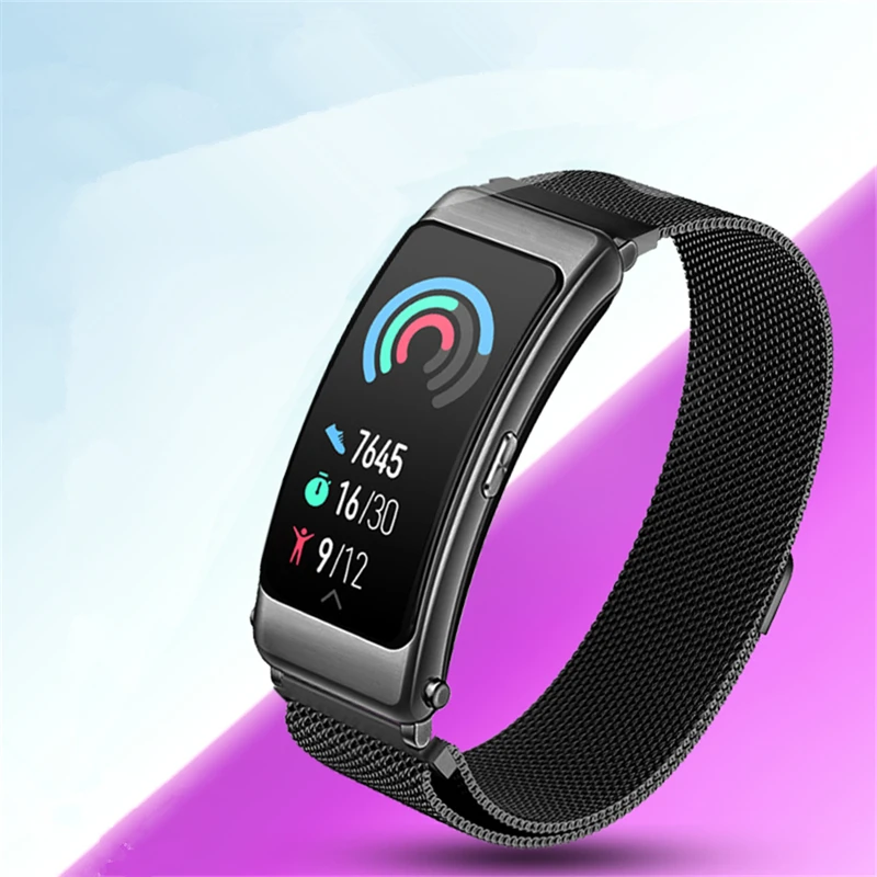 Ремешок сменный металлический для наручных часов браслет смарт huawei B6 ремешок hua