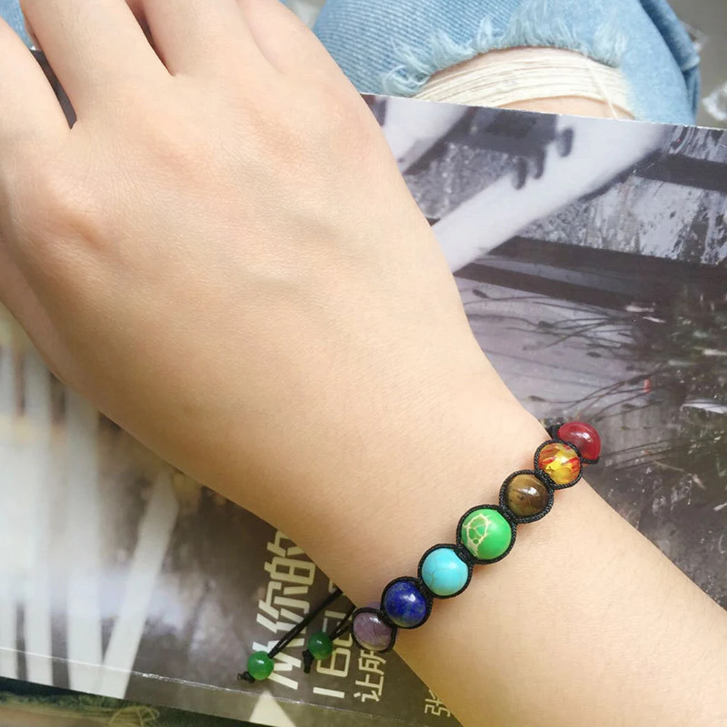 

New Natural Stone Bracelet Universe Fashion Decorative Yoga Chakra Galaxy Solar System Beads Bracelets For Men Women Jewelry