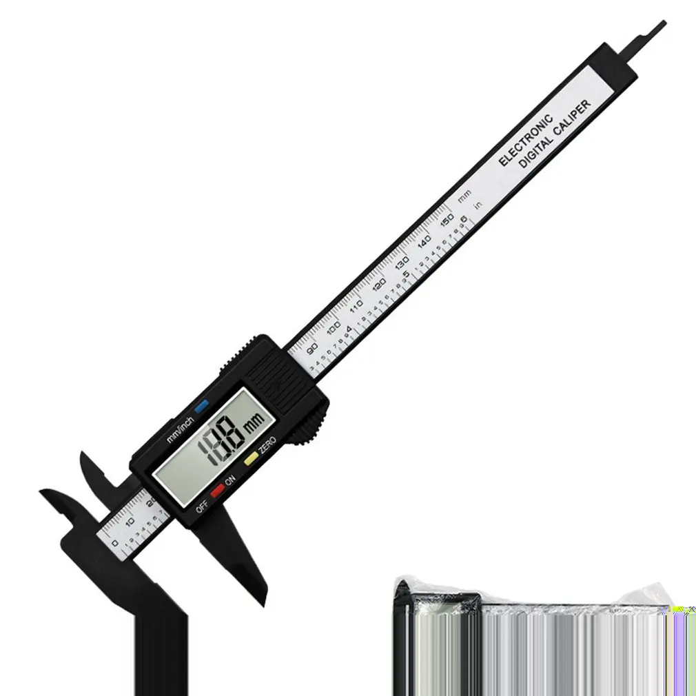 

150mm 6 Inch Digital LCD Electronic Carbon Fiber Vernier Caliper Measuring Tool caliper 0-150mm high-strength caliper