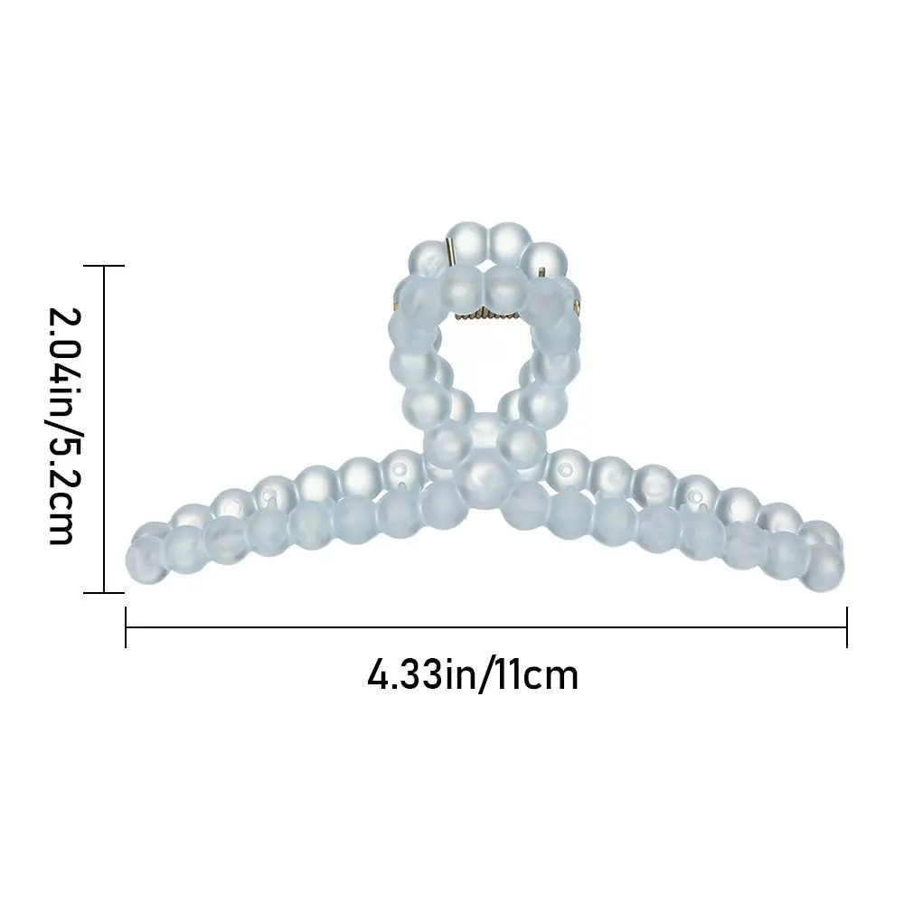 

Hair Clip Acrylic Hair Claw Jelly Color Big Transparent Ponytail Hairpin Solid Color Hair Accessories Geometry Hair Crab