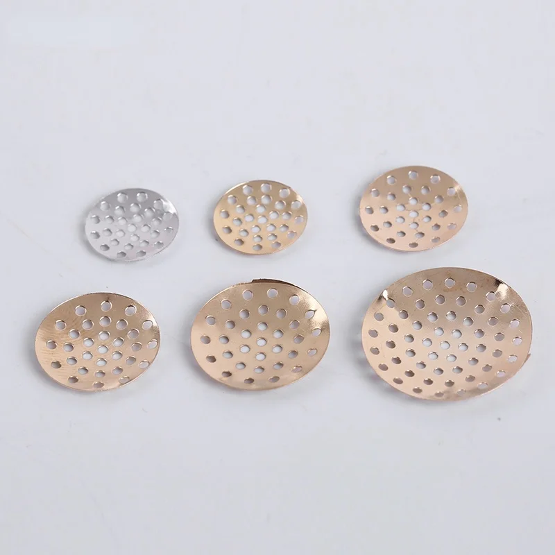 50 шт./лот броши на основе металлического диска оболочка Цветок Кабошон ободок