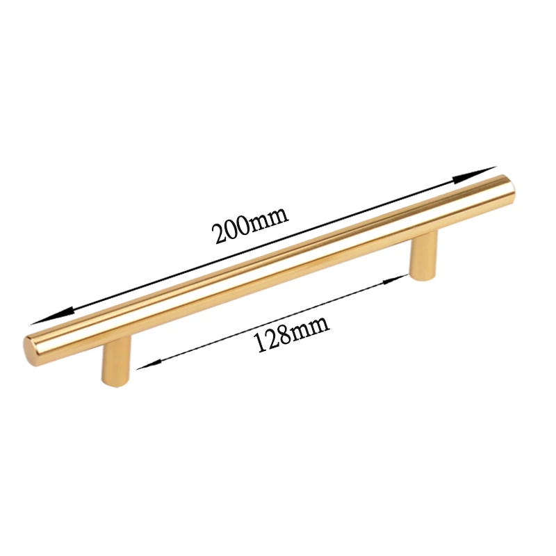 

8856 Gold 128mm Handles for Cabinet Furniture Handles for Cabinets and Drawers Kitchen Wrist Aluminum