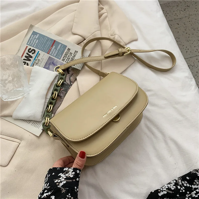 

Womens Handbags Style 2021 New Fashion Red Messenger Leisure Simple Shoulder Small Square Bag Female Purses
