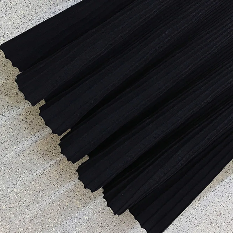 

Plus Size Women Atumn Winter Warm Knitted Dress Women Long Sleeve Elegant Vintage Korean High Waist A-line Pleated Dresses
