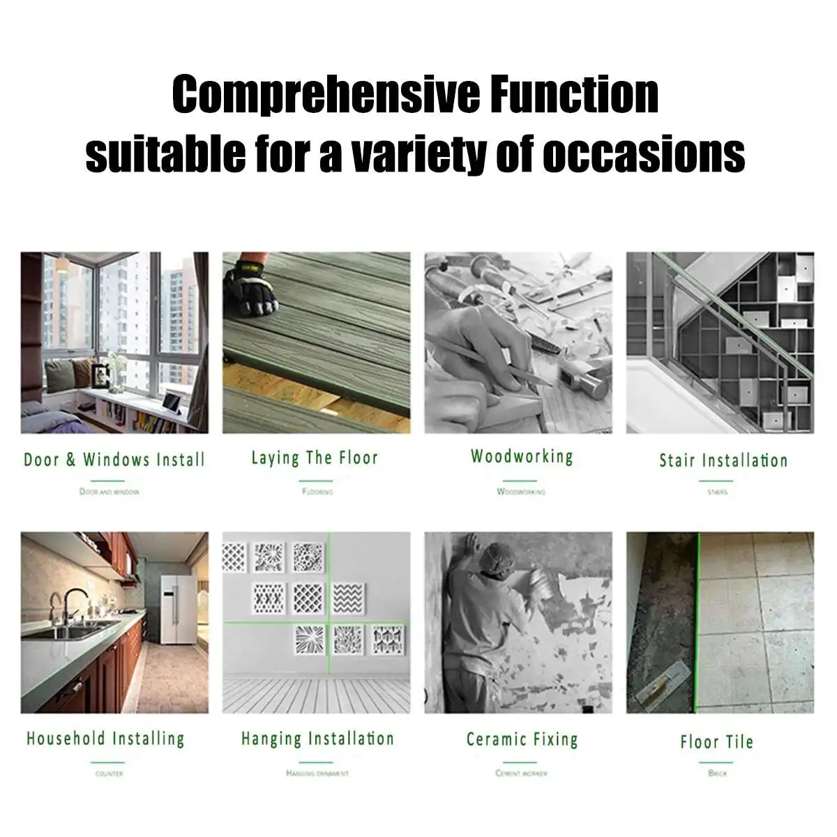 Лазерный уровень 4D 8/12/16 линий зеленый светильник автоматическое