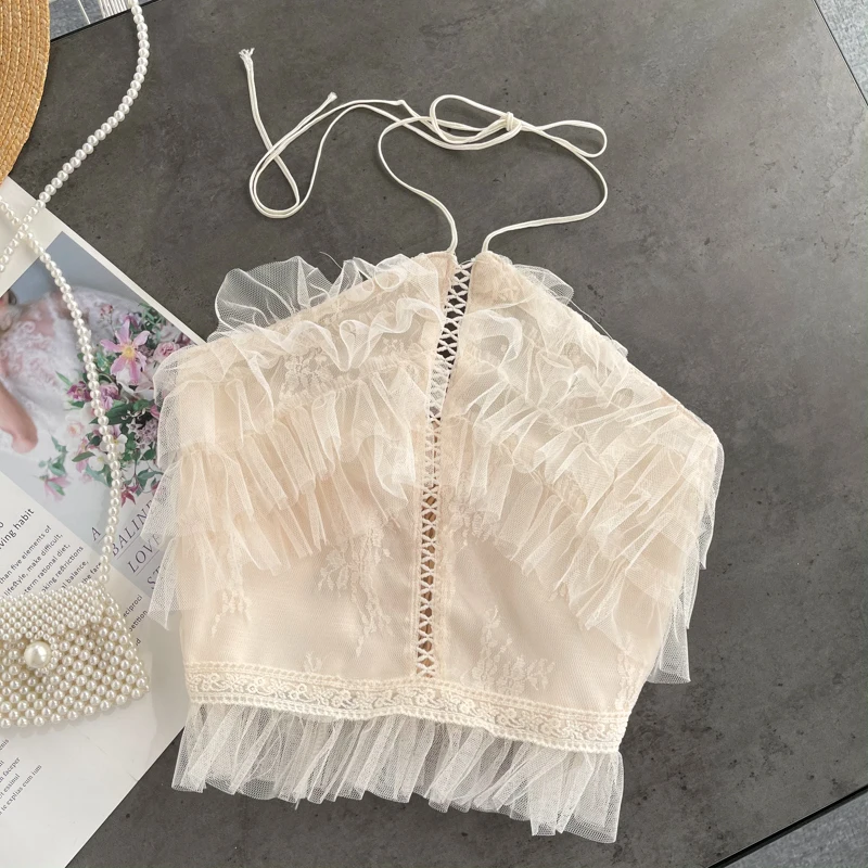 Женская блузка без рукавов с открытыми плечами | одежда