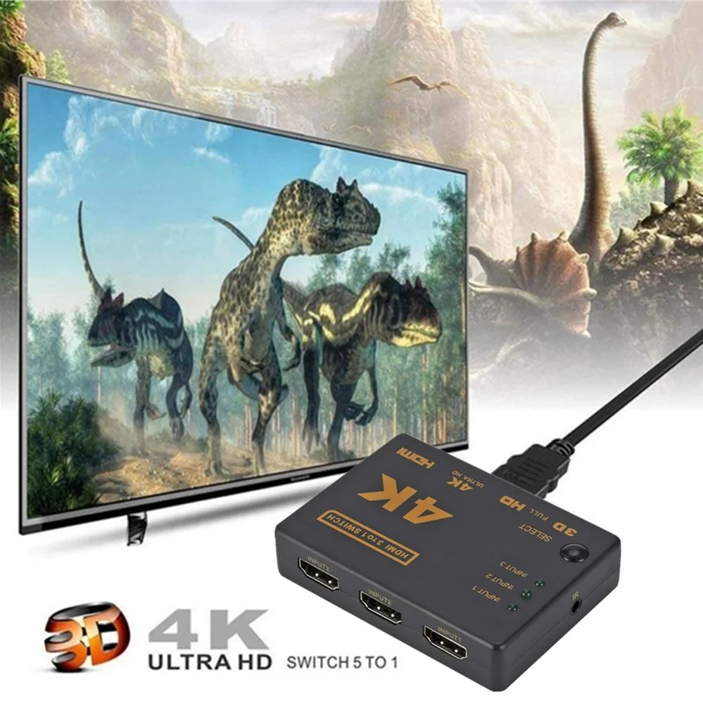 HDMI кабель PzzPss 4K 2K 3x1 HD 1080P 3 входа 1 выход|Кабели HDMI| |
