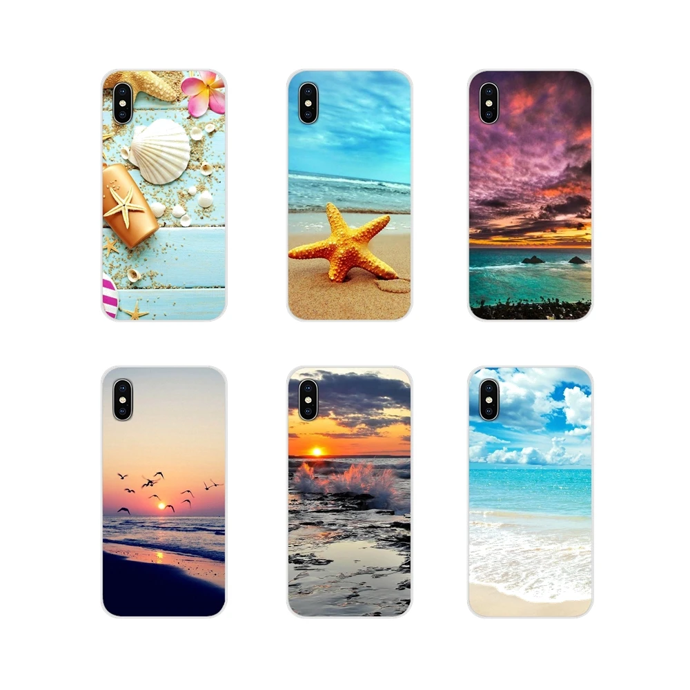 Clear Sea Sky Sandy beach Accessories Phone Cases Covers For Xiaomi Redmi 4A S2 Note 3 3S 4 4X 5 Plus 6 7 6A Pro Pocophone F1 | Мобильные
