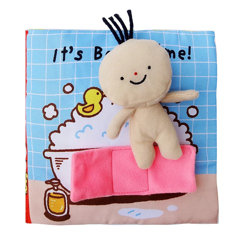 

Baby Cloth Book Early Education Puzzle Teach Bath And Bathroom Book Toddler Newborn Early Dolls Activity Quiet Books For Kids