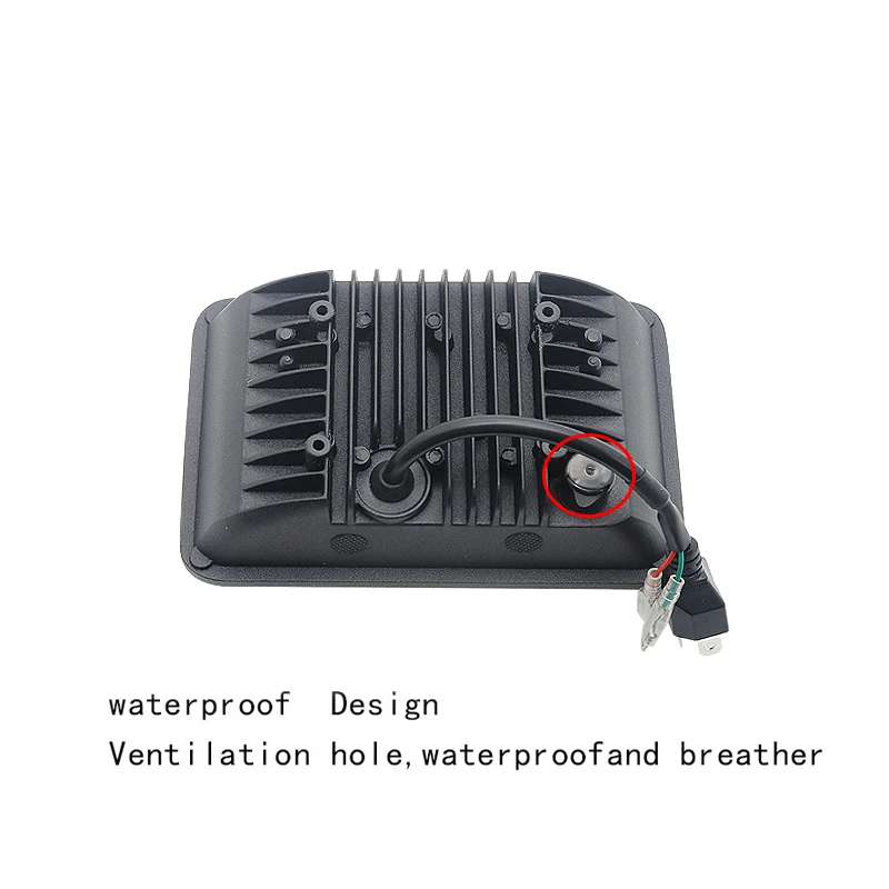 4x6 квадратный светодиодный налобный фонарь герметичный дальний и ближний свет DRL