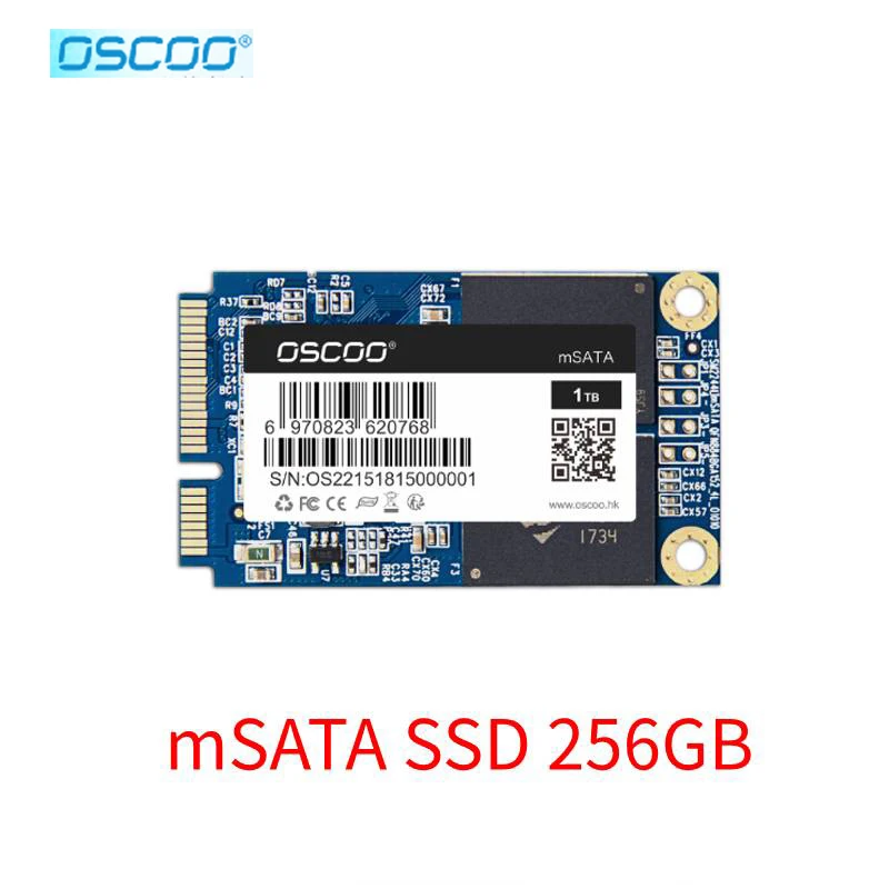 Оригинальный твердотельный накопитель Oscoo mSATA SSD 120 ГБ 128 256 500 512 Внутренний диск