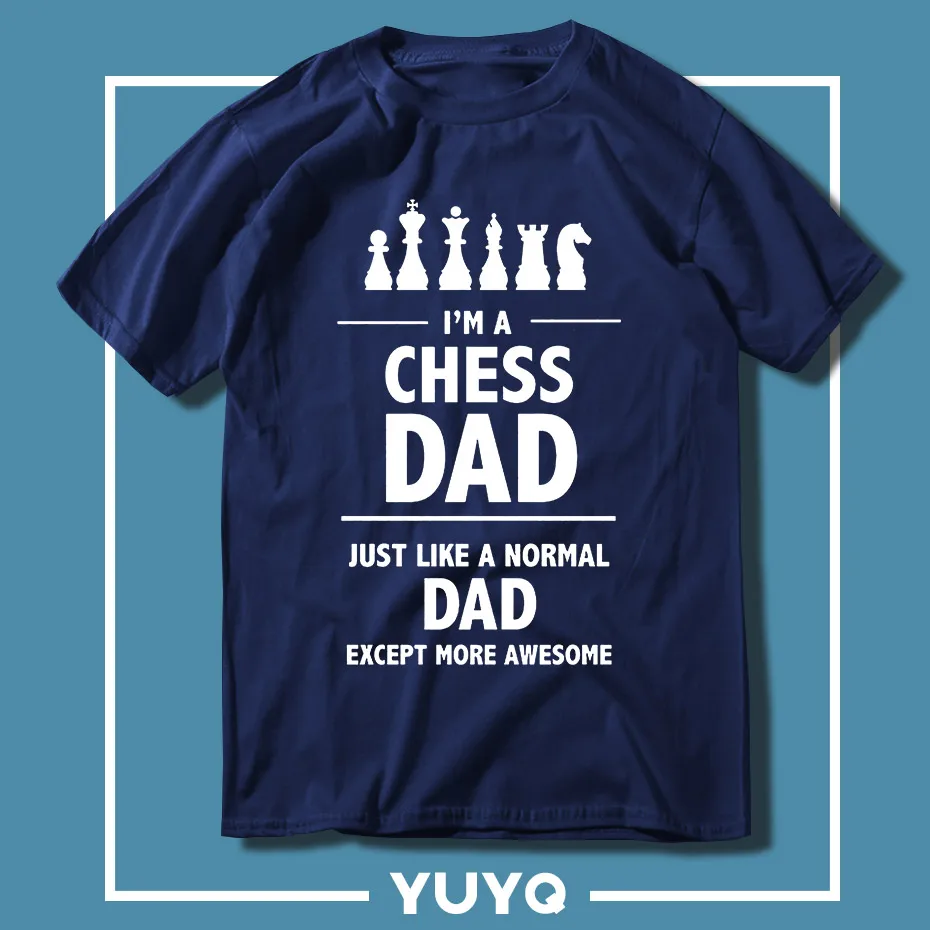 Новая мужская футболка модная бесплатная доставка I'm A Chess Dad новые крутые топы