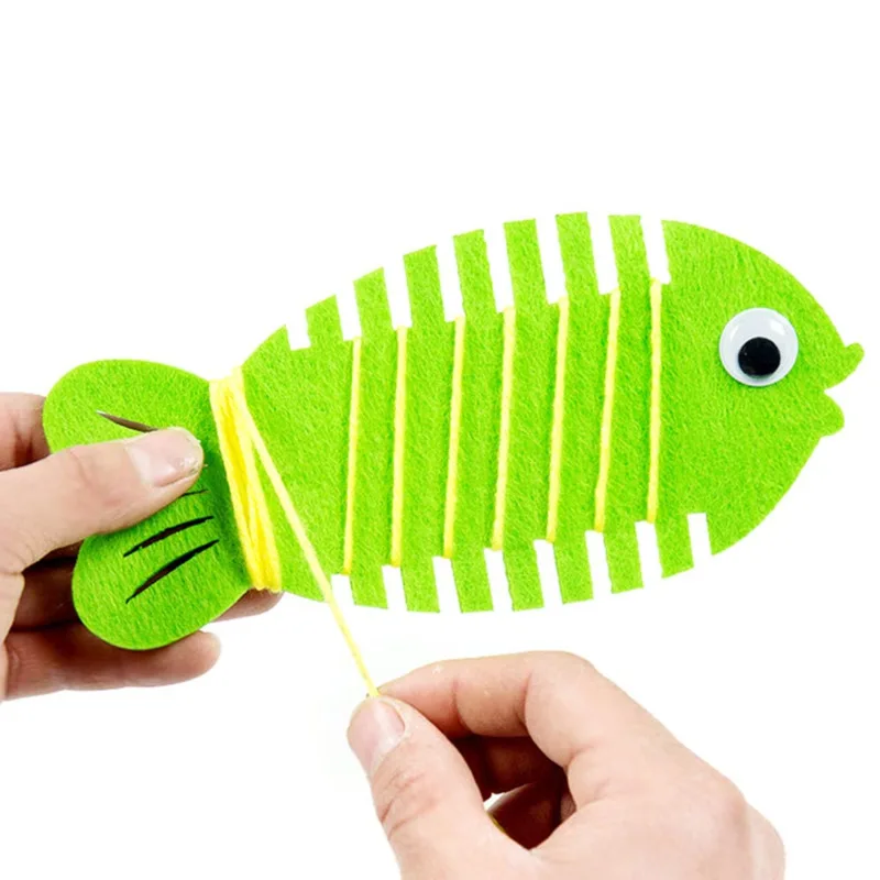 1 шт. детский сад обернутый Threading Wear Line Fish ручная Игра Головоломка обучающие
