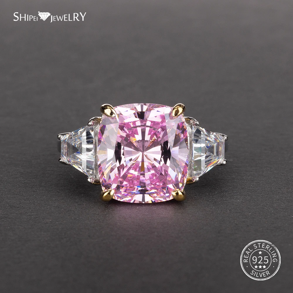 Женское кольцо из серебра 100% пробы с изумрудной огранкой|Кольца| |