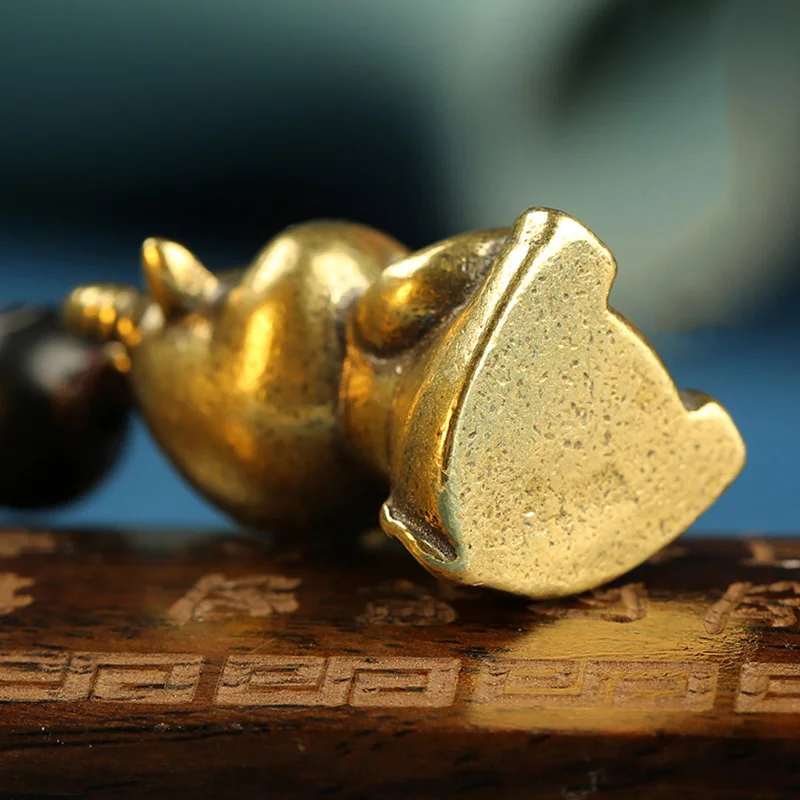 Зодиак из латуни брелок с фигуркой быка веревка подвесные безделушки винтажные