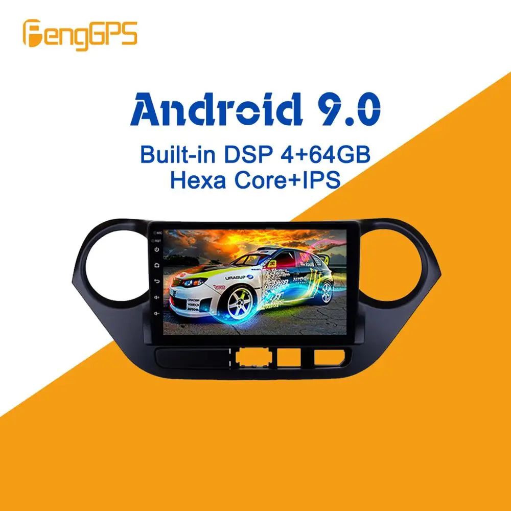 Android 9 0 PX6 DSP для Hyundai Grand I10 2013 2019 Автомобильный мультимедийный стерео плеер без DVD
