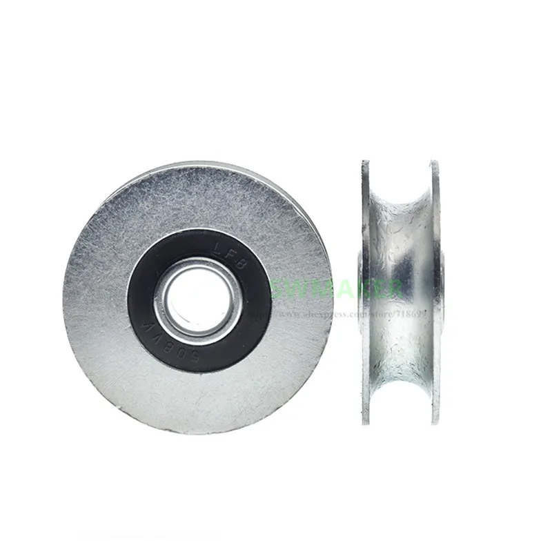 10pcs 8*36*10.4mm U-groove bearing pulley iron galvanized R4 wire rope / guide wheel non-standard rolling | Компьютеры и офис