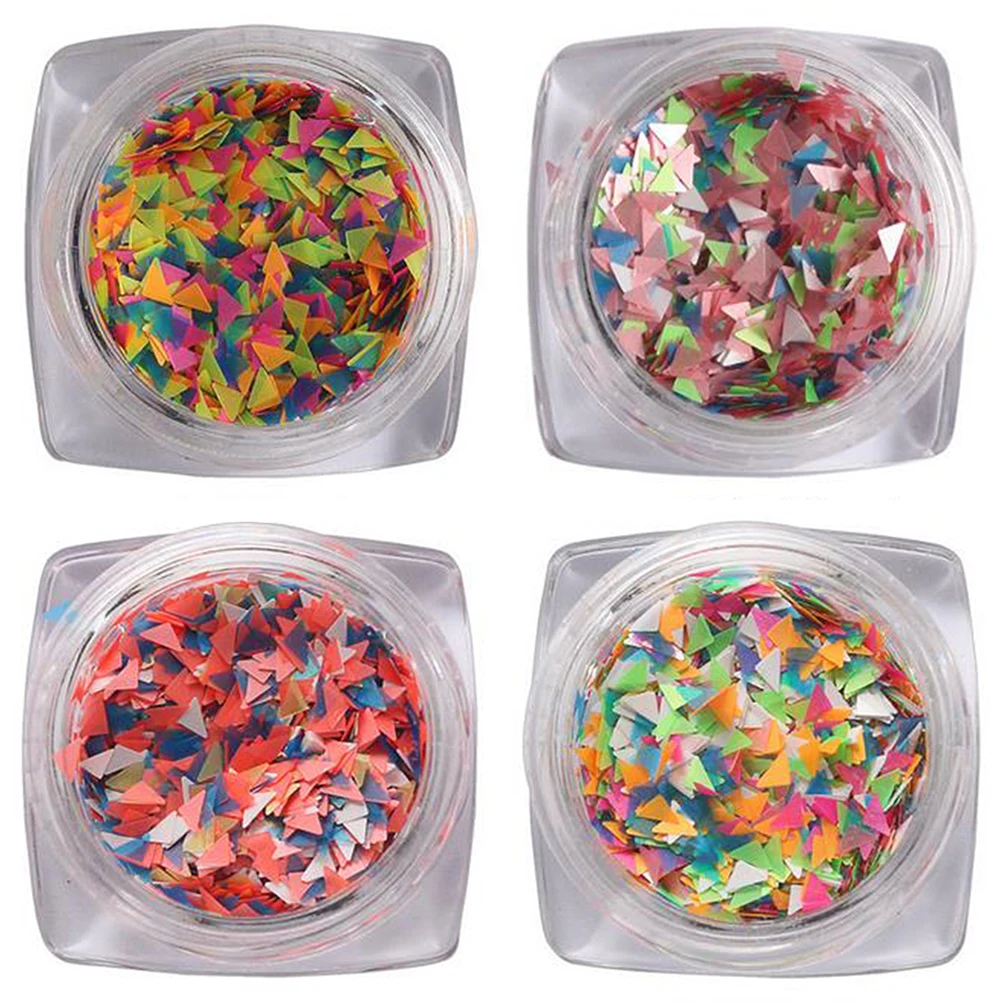 1 коробка треугольной формы алмаза Женщины Блестки для нейл Арта (искусство