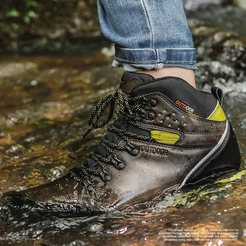 Cungel/зимние мужские 100% водонепроницаемые походные ботинки уличные горные