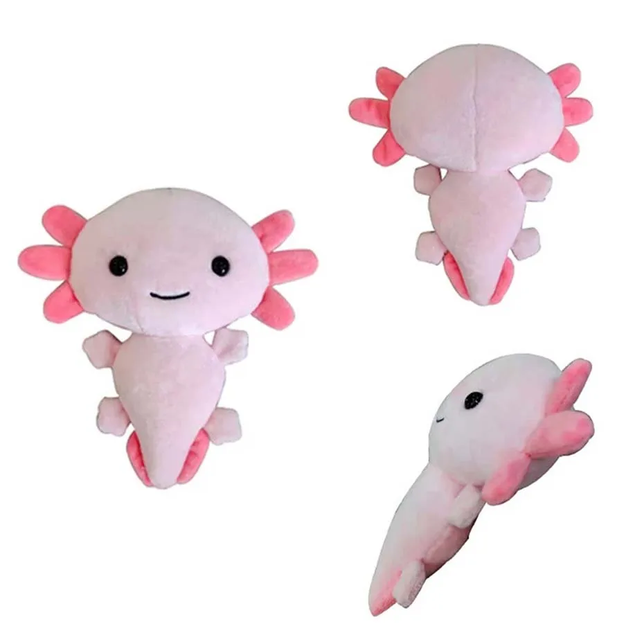 

Newest Cartoon Plush Axolotl Plush Toy Kawaii Animal Axolotl Plushies Figure Doll Toy Cartoon Pink Axolotl Stuffed Doll Gifts