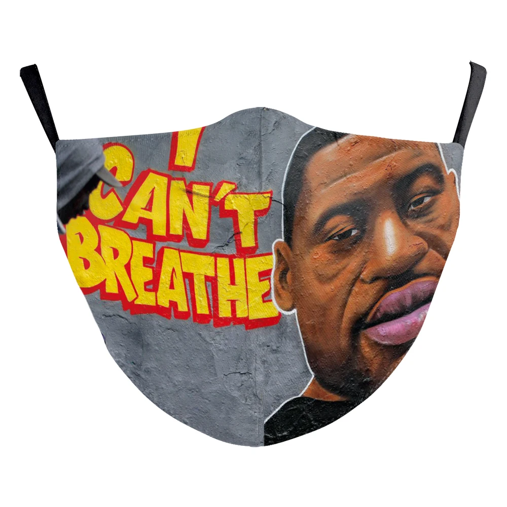 VIP модная маска для взрослых я не могу дышать 3D принт Балаклава многоразовые