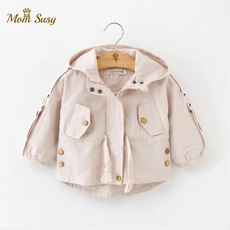 

Baby Boy Girl Jacket Thick Cotton Infant Toddler Hooded Windbreaker Coat Autumn Spring Baby Outwear Chaqueta Clothes 1-6Y