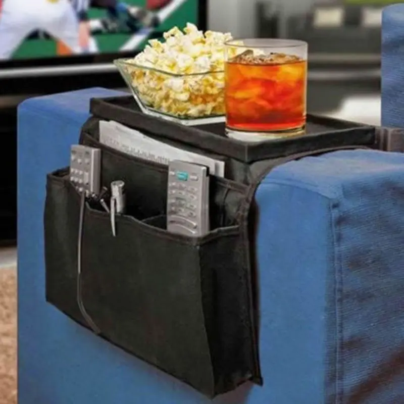 

6 Pockets Sofa Chair Arm Storage Bag Waterproof Oxford Cloth Chair Arm Rest Organizer Case