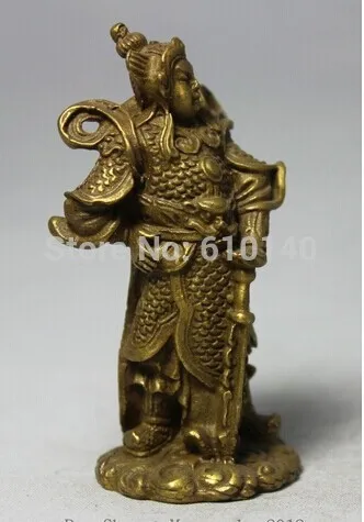 Китай Китайский латунный по феншуй стенд меч Skanda Veda God Warrior Wei Tuo статуя | Дом и сад