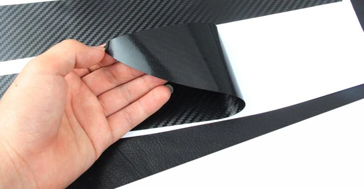 Аксессуары Стайлинг автомобиля наклейка из углеродного волокна на боковую юбку 4