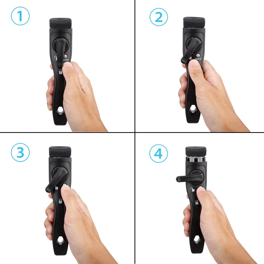 

Removable Pan Pot Handle Black Replacement Cookware Handle Detachable Anti-Scalding Hand Grip Bowel Clip Kitchen Cooking Tools