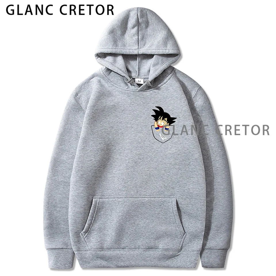

Harajuku Goku Unisex Hoodies Japanese Anime Goku Printed Men's Hoodie Streetwear Casual Sweatshirts
