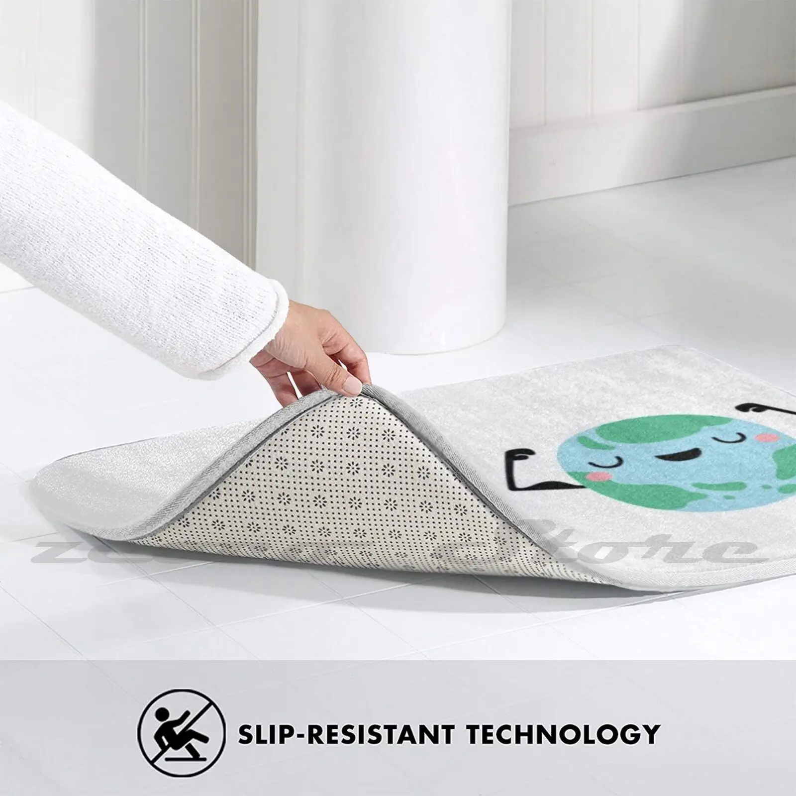 Прочный Коврик для земли нескользящий коврик впитывания воды дверной ковер