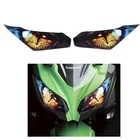 Для KAWASAKI NINJA250 Ninja300 ninja 250 300 передняя фара Мотоцикла защитная наклейка на переднюю фасветильник Защитная Наклейка на переднюю фару