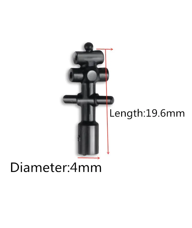 3 шт./лот внутренняя головка вала черная пластиковая T длиной 2 см для S5 W25 W5 S36 S8 SYMA
