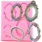 Рамка силиконовые формы цветок венок кружева кайма для мастики формы инструменты для украшения торта кекс Топпер конфеты глина формы для шоколада