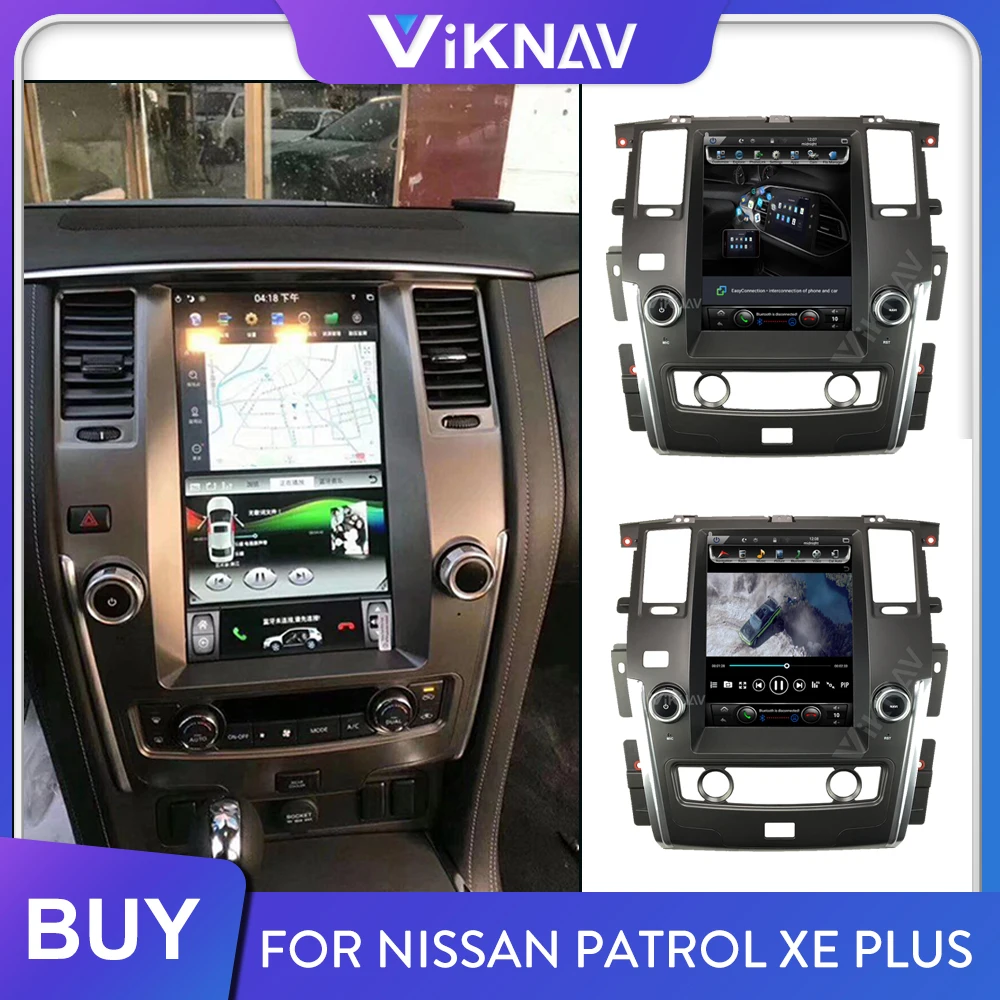 

Автомобильное радио с вертикальным экраном для Nissan Patrol XE Plus 2016-2019, Android, стерео, мультимедийный плеер, GPS-навигация, головное устройство