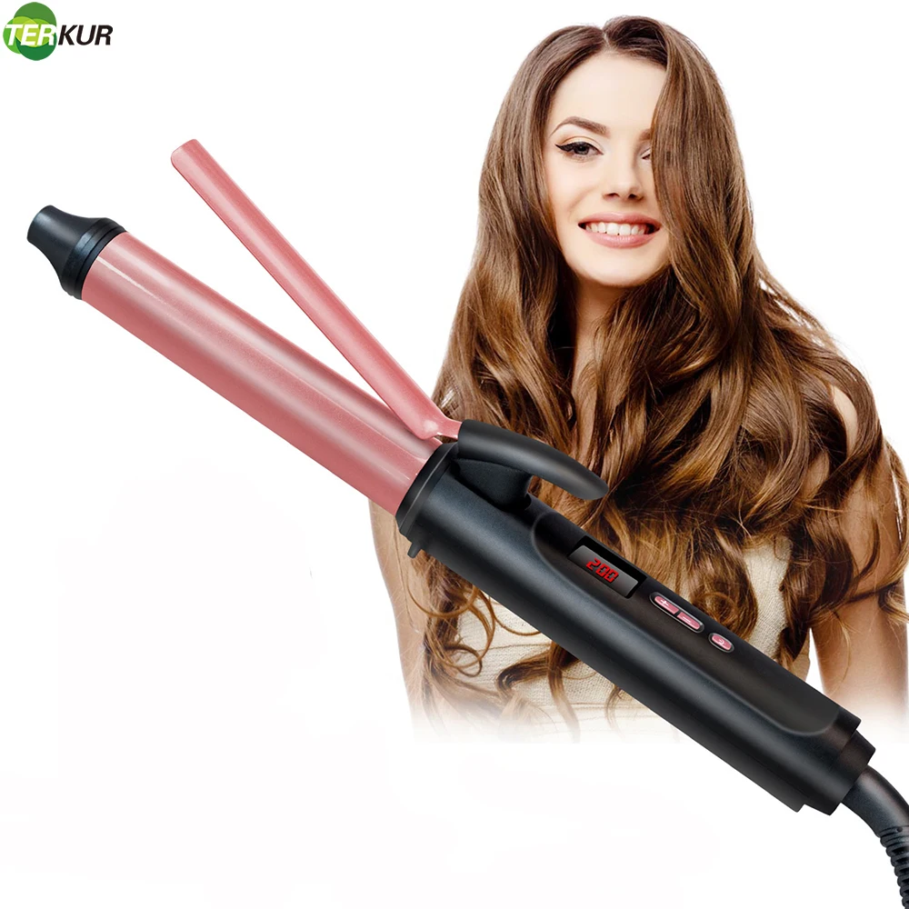 Плойка для завивки волос 9/26 мм розовое золото|Щипцы завивки| |