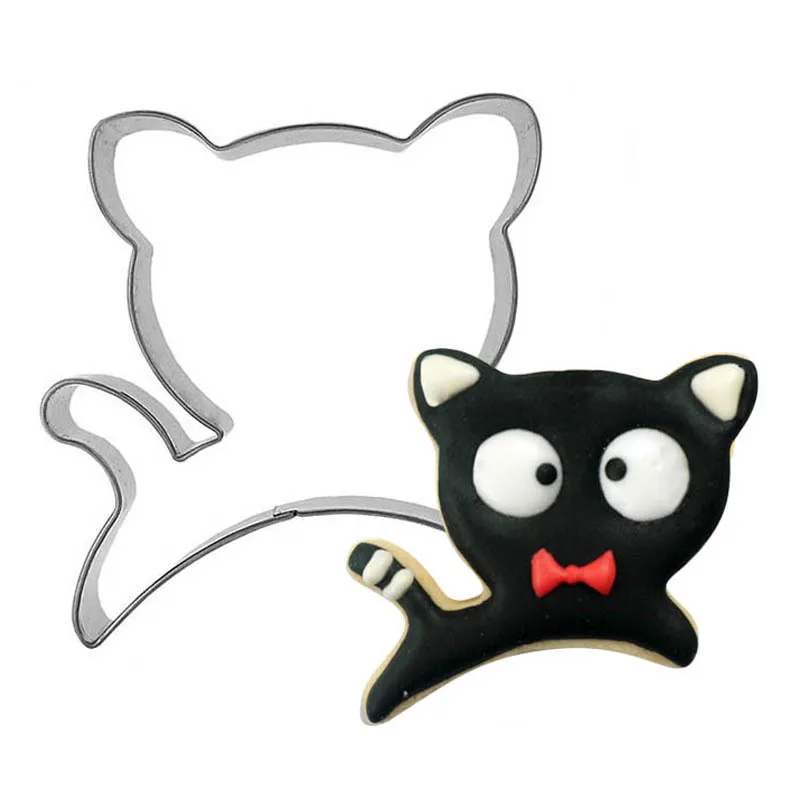 1 шт. Хэллоуин кошка Форма бисквитная формочка принадлежности для выпечки