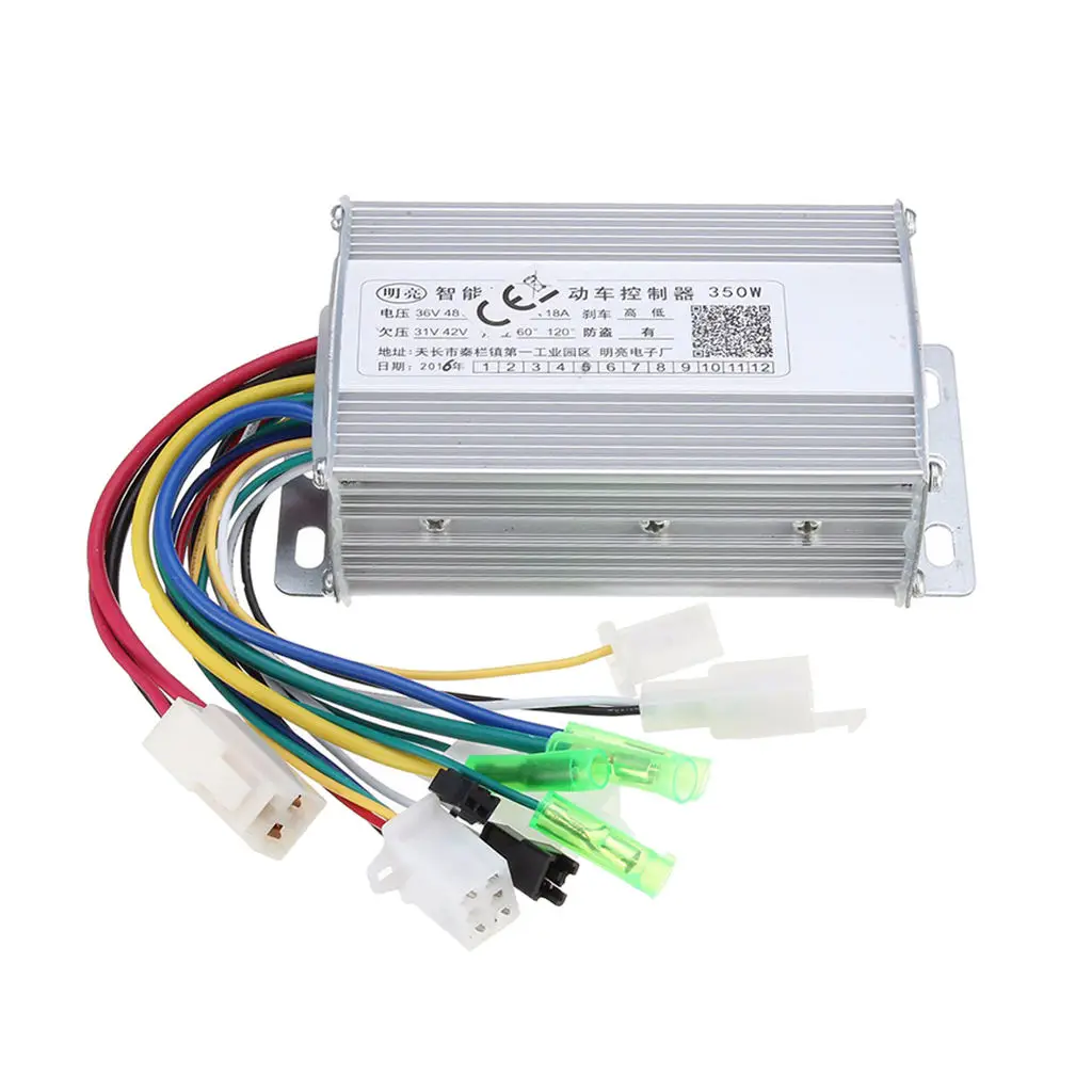 

High Quality 36/48V 350W Brushless Speed Controller Sliver Fits for Electric Bike Scooter