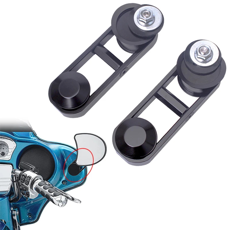 

Мотоциклетные черные зеркальные релокаторы для моделей Harley Street Glide 2006-2013, зеркало с регулируемым креплением, переходник-удлинитель