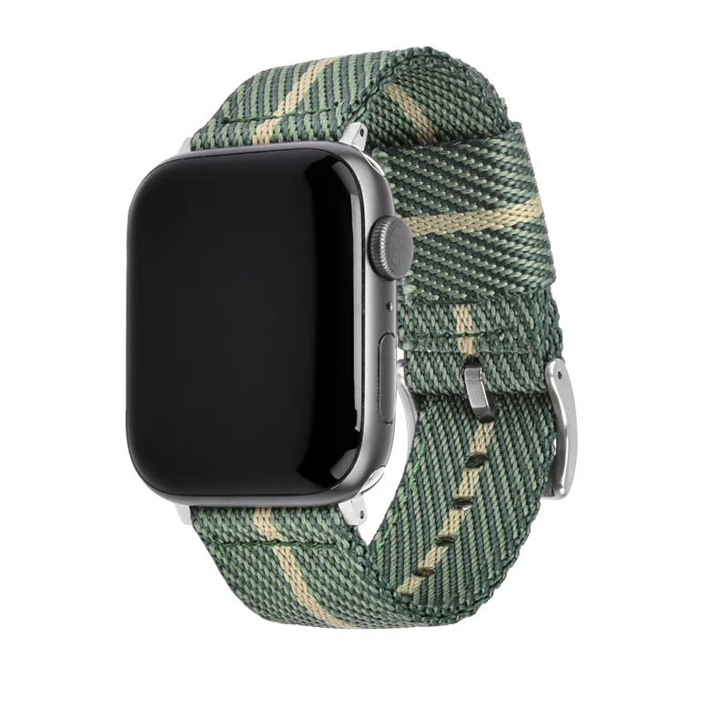 Nylon Braided  for Apple Watch Band 44mm 40mm 45mm 41mm 38mm 42mm 49mm Sports Band bracelet iWatch series 3 4 5 6 se 7 enlarge