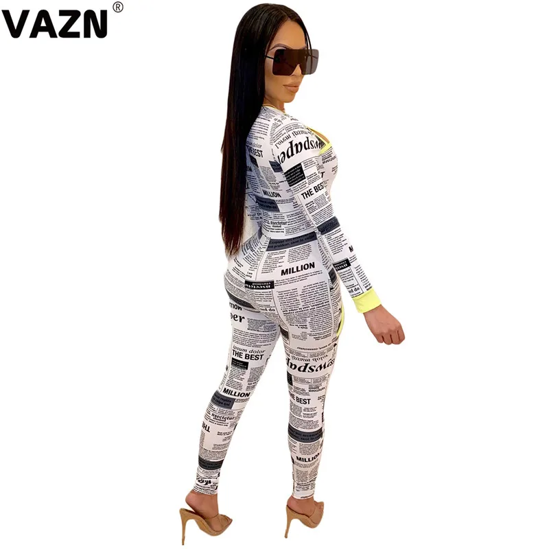 VAZN новые изысканные 2020 летние пикантные женские желтый longh боди с надписью
