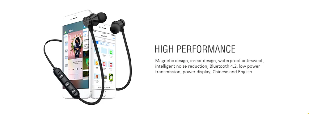 XT11 беспроводные Bluetooth наушники стерео спортивные наушники магнитные беспроводные наушники-вкладыши с микрофоном Hands-free для IPhone 7 samsung