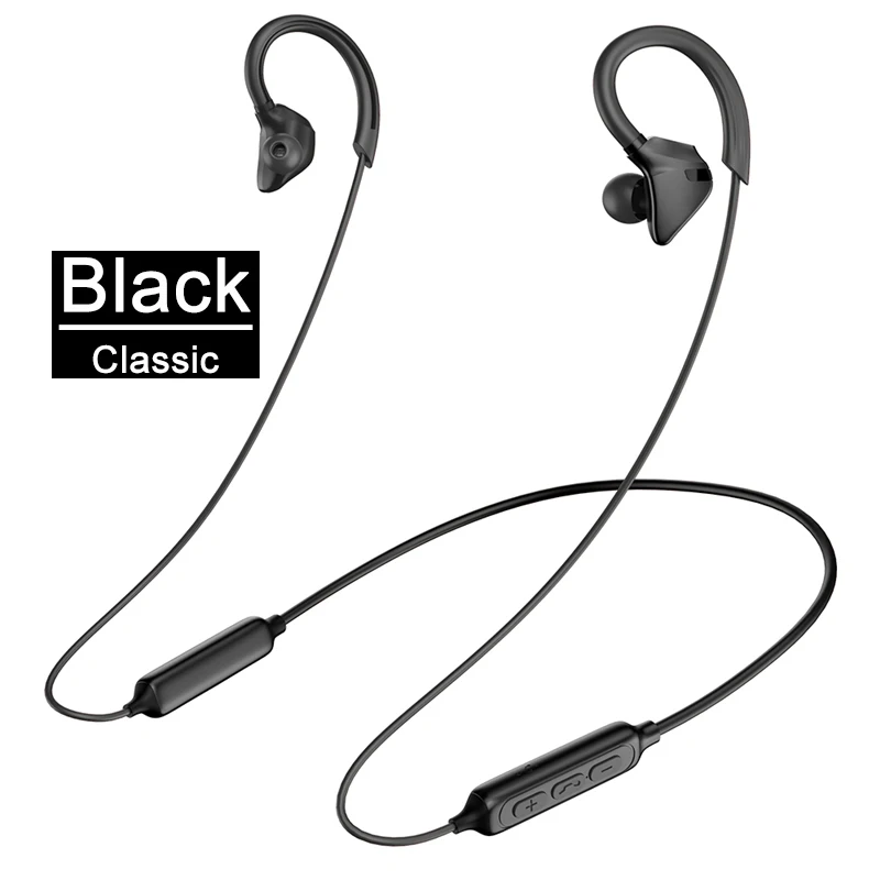 Black PTM Спортивные Bluetooth наушники, беспроводные наушники, высокое качество звука, беспроводная гарнитура для бега с микрофоном, Bluetooth наушники для телефона - Цвет: Black
