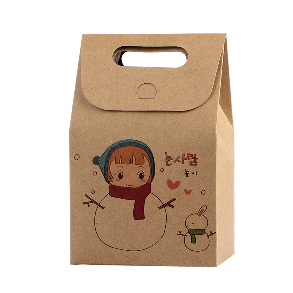 1 шт. бумажная коробка для упаковки десертов на Рождество | Дом и сад