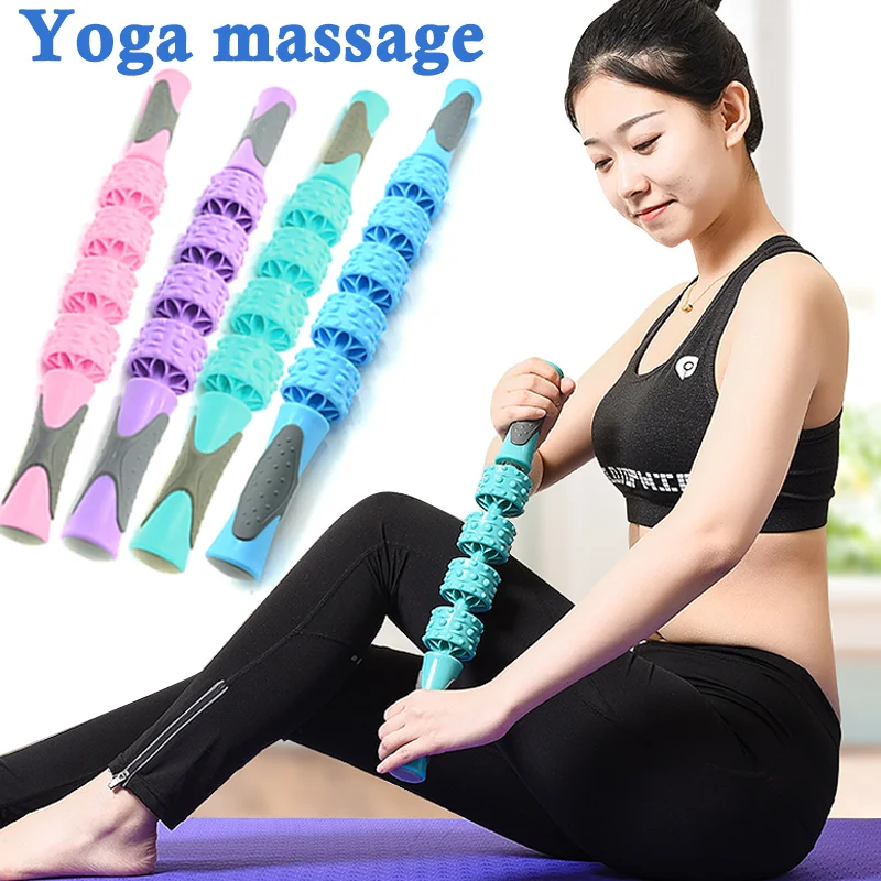 Body Massage Sticks Muscle Roller Tool Trigger Portable for Fitness Yoga Legs Arms C55K Sale | Спорт и развлечения